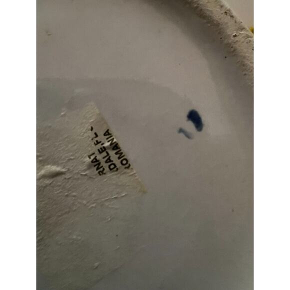 Spring Farmhouse White Floral Art Ware Pitcher Hand Painted Flower Design Vtg - Picture 11 of 16